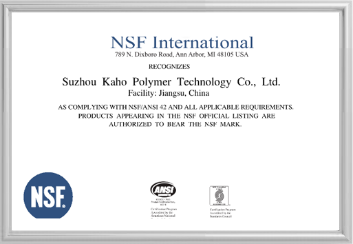 Certificado de NSF Internacional